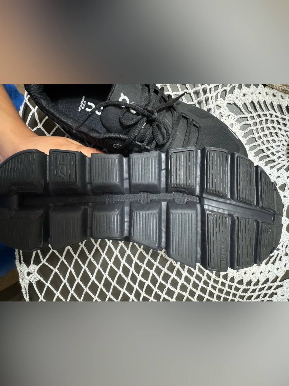 On Running Women's Cloud Athletic Shoes - Black - Picture 3 of 4